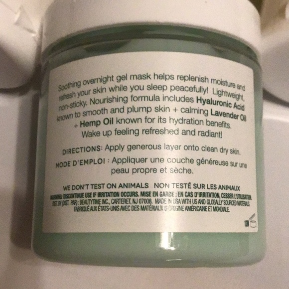 2 Earth to Skin Hemp Lavender Calm Overnight Calming Gel Mask - Picture 7 of 8